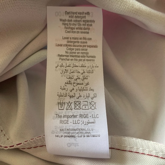 Quiz Floral Dress Wrap Front Berry & Teal Stretch V-Neck Cap Sleeves Big Collar - Picture 11 of 11